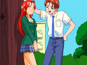 Innocent hentai schoolgirl in her uniform bends over after school and takes some hard cock